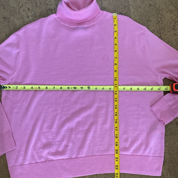 A/X Armani Exchange 100% Merino wool! Lightweight pink turtleneck! Size Medium - Picture 11 of 16